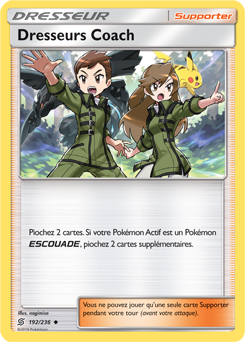 Carte Pokémon Dresseurs Coach 192/236 de la série Harmonie des Esprits en vente au meilleur prix