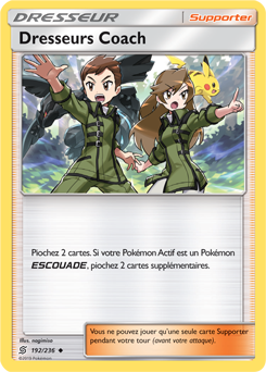 Carte Pokémon Peu commune Dresseurs Coach 192/236 de la série Harmonie des Esprits