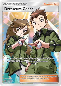 Carte Pokémon Dresseur Full Art Dresseurs Coach 233/236 de la série Harmonie des Esprits