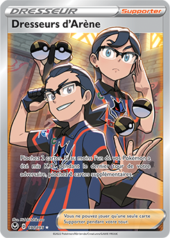 Carte Pokémon Dresseur Full Art Dresseurs d'Arène 191/195 de la série Tempête Argentée