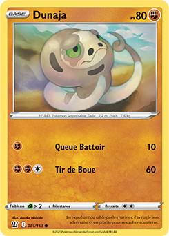 Carte Pokémon Dunaja 81/163 de la série Styles de Combat en vente au meilleur prix