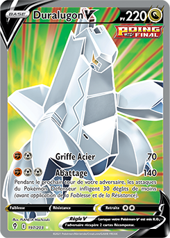 Carte Pokémon Duralugon V 197/203 de la série Évolution Céleste en vente au meilleur prix