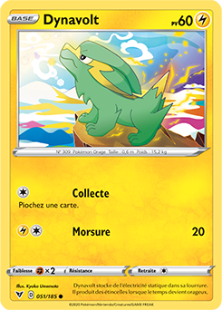 Carte Pokémon Dynavolt 051/185 de la série Voltage Éclatant en vente au meilleur prix