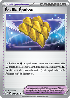 Carte Pokémon Écaille Épaisse 211/217 de la série Héros Transcendants en vente au meilleur prix
