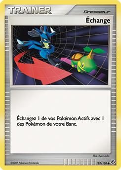 Carte Pokémon Commune Échange 119/130 de la série Diamant & Perle
