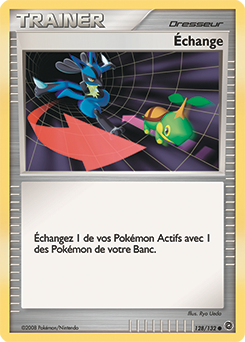 Carte Pokémon Commune Échange 128/132 de la série Merveilles Secrètes