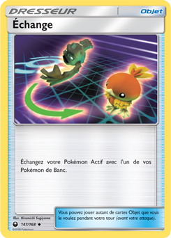 Carte Pokémon Peu commune Échange 147/168 de la série Tempête Céleste