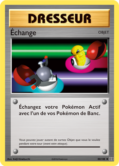 Carte Pokémon Peu commune Échange 88/108 de la série Évolutions