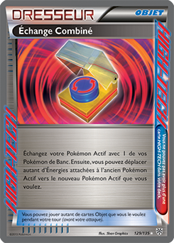 Carte Pokémon Échange Combiné 129/135 de la série Tempête Plasma en vente au meilleur prix