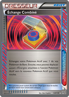 Carte Pokémon High-Tech Échange Combiné 129/135 de la série Tempête Plasma