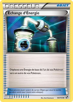 Carte Pokémon Échange d'Énergie 94/114 de la série Noir & Blanc en vente au meilleur prix