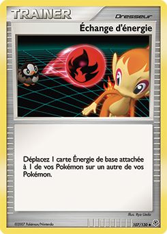 Carte Pokémon Échange d'énergie 107/130 de la série Diamant & Perle en vente au meilleur prix
