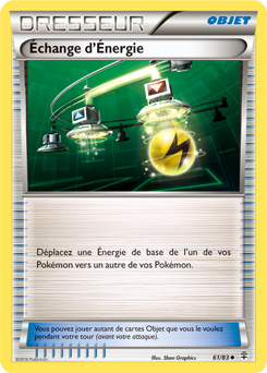 Carte Pokémon Peu commune Échange d'Énergie 61/83 de la série Générations