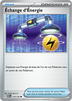 Carte Pokémon Communes Échange d'Énergie 115/132 de la série Méga-Évolution
