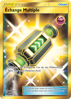 Carte Pokémon Objet Gold SL Échange Multiple 164/147 de la série Ombres Ardentes