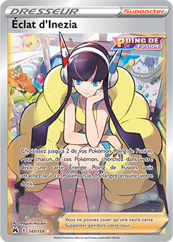 Carte Pokémon Dresseur Full Art Éclat d'Inezia 147/159 de la série Zénith Suprême
