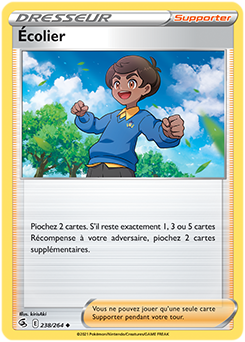 Carte Pokémon Écolier 238/264 de la série Poing de Fusion en vente au meilleur prix