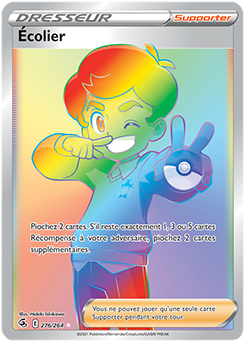 Carte Pokémon Écolier 276/264 de la série Poing de Fusion en vente au meilleur prix