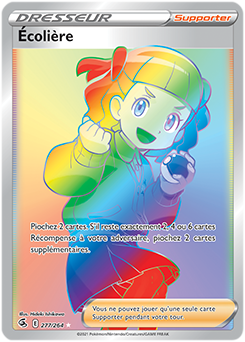 Carte Pokémon Écolière 277/264 de la série Poing de Fusion en vente au meilleur prix