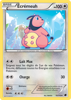 Carte Pokémon Écrémeuh 93/116 de la série Glaciation Plasma en vente au meilleur prix