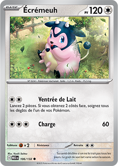 Carte Pokémon Communes Écrémeuh 106/132 de la série Méga-Évolution