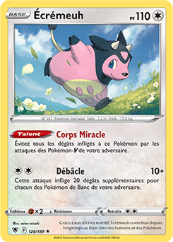 Carte Pokémon Holographique rare Écrémeuh 126/189 de la série Astres Radieux