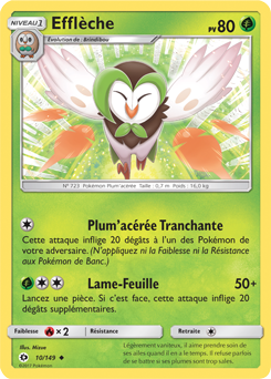 Carte Pokémon Efflèche 10/149 de la série Soleil & Lune en vente au meilleur prix