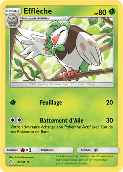 Carte Pokémon Efflèche 19/236 de la série Éclipse Cosmique en vente au meilleur prix