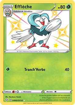 Carte Pokémon Efflèche SV002/SV122 de la série Destinées Radieuses en vente au meilleur prix