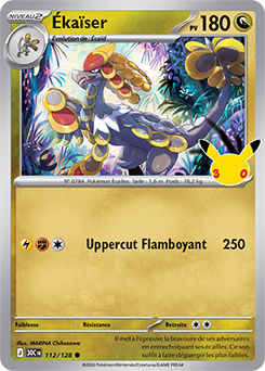 Carte Pokémon Communes Ékaïser 112/128 de la série 30e Anniversaire