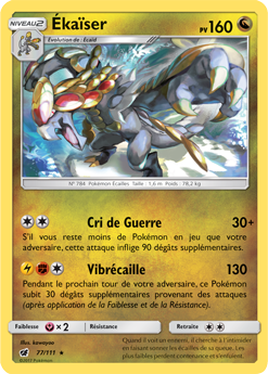 Carte Pokémon Ékaïser 77/111 de la série Invasion Carmin en vente au meilleur prix