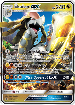 Carte Pokémon Pokémon GX Ékaïser GX 100/145 de la série Gardiens Ascendants
