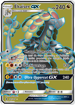 Carte Pokémon Pokémon Full Art Ékaïser GX 141/145 de la série Gardiens Ascendants
