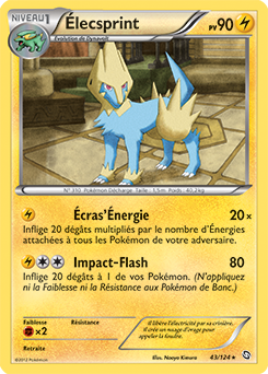 Carte Pokémon Élecsprint 43/124 de la série Dragons Éxaltés en vente au meilleur prix