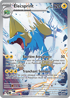 Carte Pokémon Élecsprint 89/84 de la série Nuit Noire en vente au meilleur prix