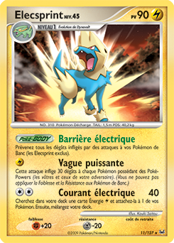 Carte Pokémon Elecsprint 11/127 de la série Platine en vente au meilleur prix