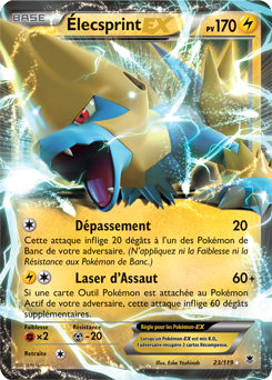 Carte Pokémon Élecsprint EX 23/119 de la série Vigueur Spectrale en vente au meilleur prix