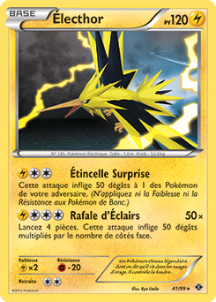 Carte Pokémon Électhor 41/99 de la série Destinées Futures en vente au meilleur prix