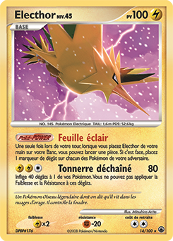 Carte Pokémon Electhor 14/100 de la série Aube Majestueuse en vente au meilleur prix