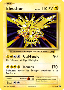 Carte Pokémon Électhor 42/108 de la série Évolutions en vente au meilleur prix