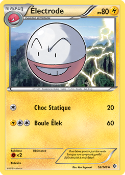 Carte Pokémon Électrode 52/149 de la série Frantières Franchies en vente au meilleur prix
