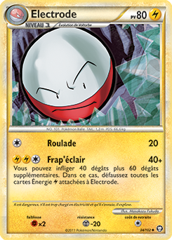 Carte Pokémon Electrode 34/102 de la série Triomphe en vente au meilleur prix