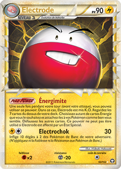 Carte Pokémon Electrode 93/102 de la série Triomphe en vente au meilleur prix