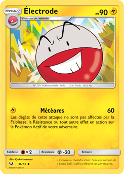 Carte Pokémon Électrode 31/73 de la série Légendes Brillantes en vente au meilleur prix