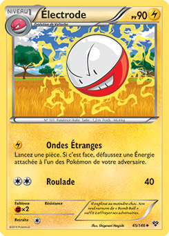 Carte Pokémon Électrode 45/146 de la série X&Y en vente au meilleur prix