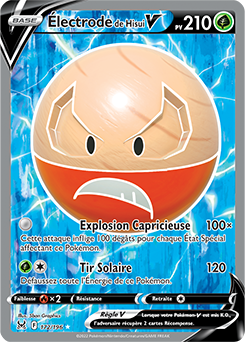 Carte Pokémon electrode de Hisui V 172/196 de la série Origine Perdue en vente au meilleur prix