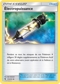 Carte Pokémon Électropuissance 172/214 de la série Tonnerre Perdu en vente au meilleur prix