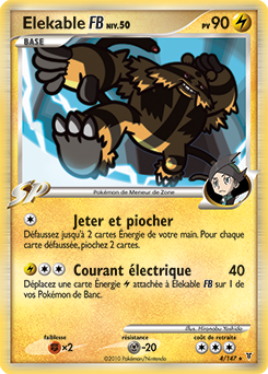 Carte Pokémon Elekable 4/147 de la série Vainqueurs Suprêmes en vente au meilleur prix