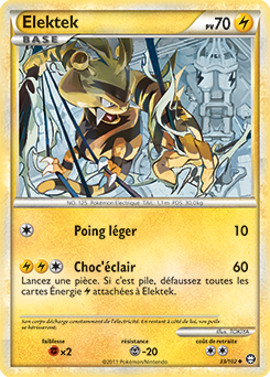 Carte Pokémon Elektek 33/102 de la série Triomphe en vente au meilleur prix