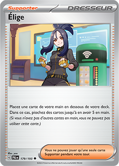 Carte Pokémon Peu commune Élige 179/193 de la série Évolutions à Paldea